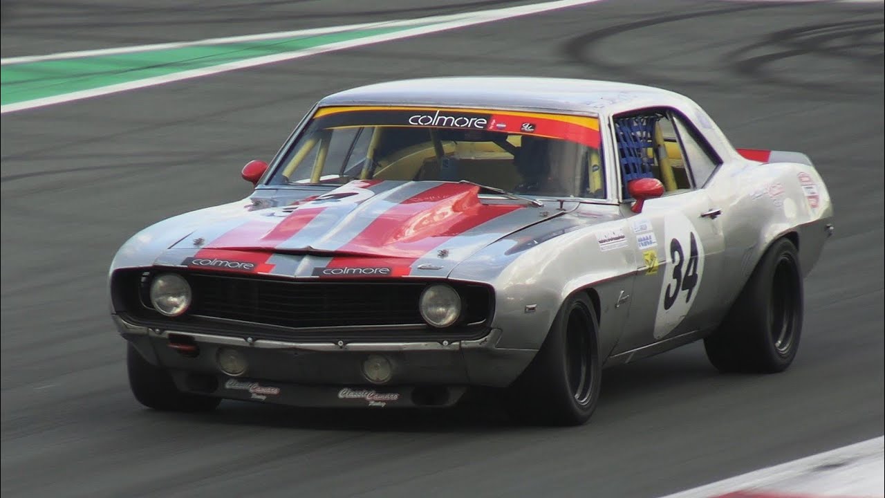 7.1L 1969 Chevy Camaro Race Car - LOUD 570HP V8 Sound! - Assen 2024