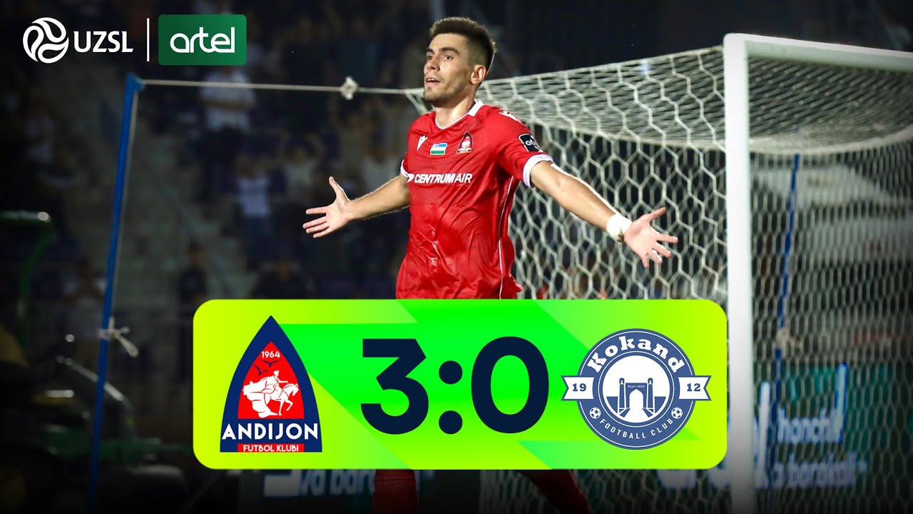 Superliga 16-tur. Andijon - Qo‘qon-1912 bahsida kiritilgan gollar va xavfli vaziyatlar (Highlights)