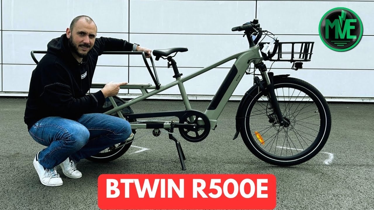 BTWIN R500E DECATHLON - PRÉSENTATION DU VÉLOCARGO ÉLECTRIQUE LONGTAIL !
