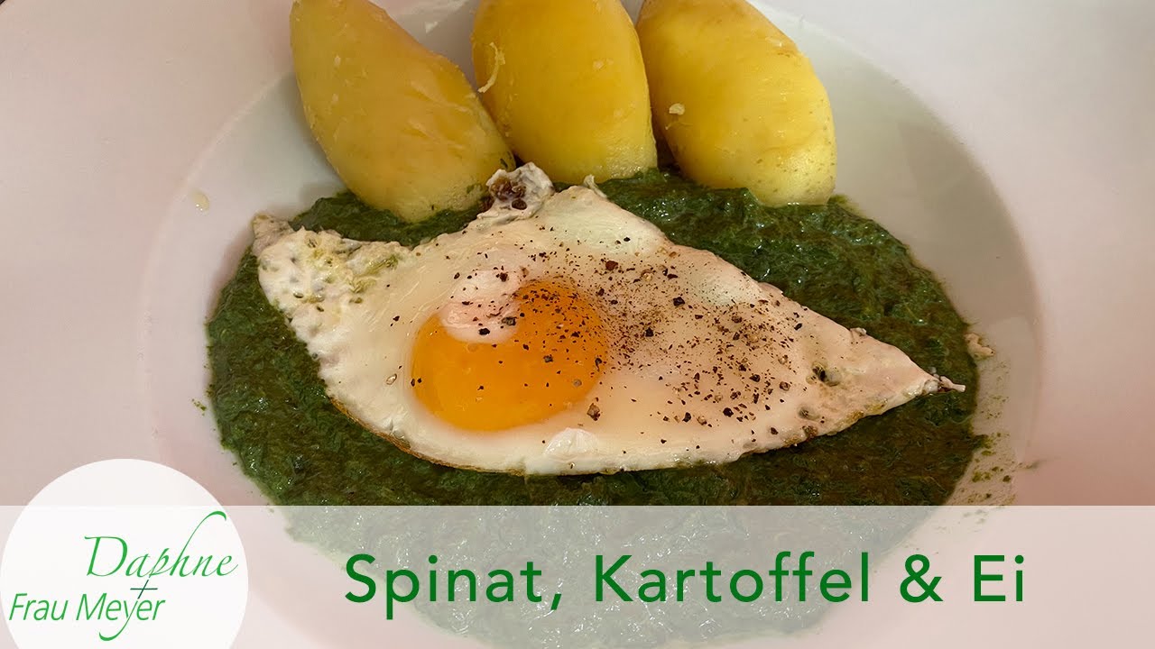 Spinat wie von Oma gekocht, mit Kartoffel und Ei, das Gericht aus unserer Kindheit.