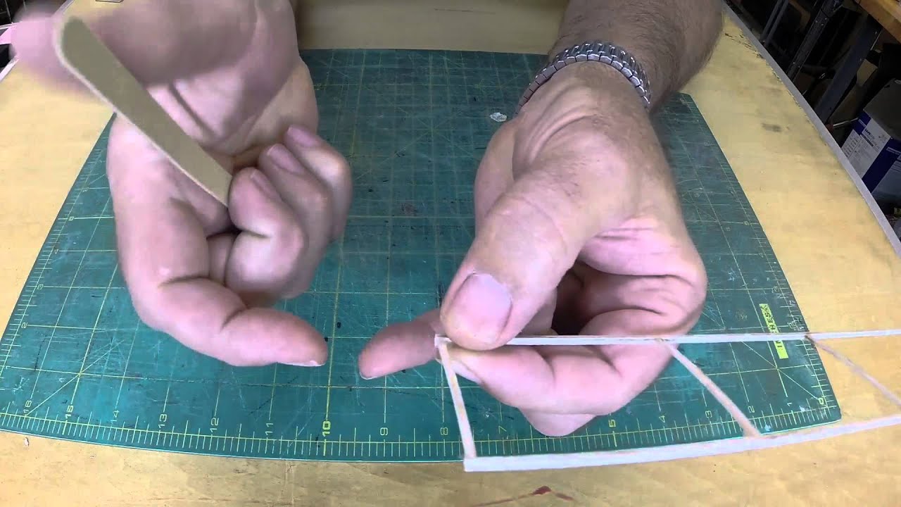 Building Techiques For Indoor Flying Models Section 10 Sanding