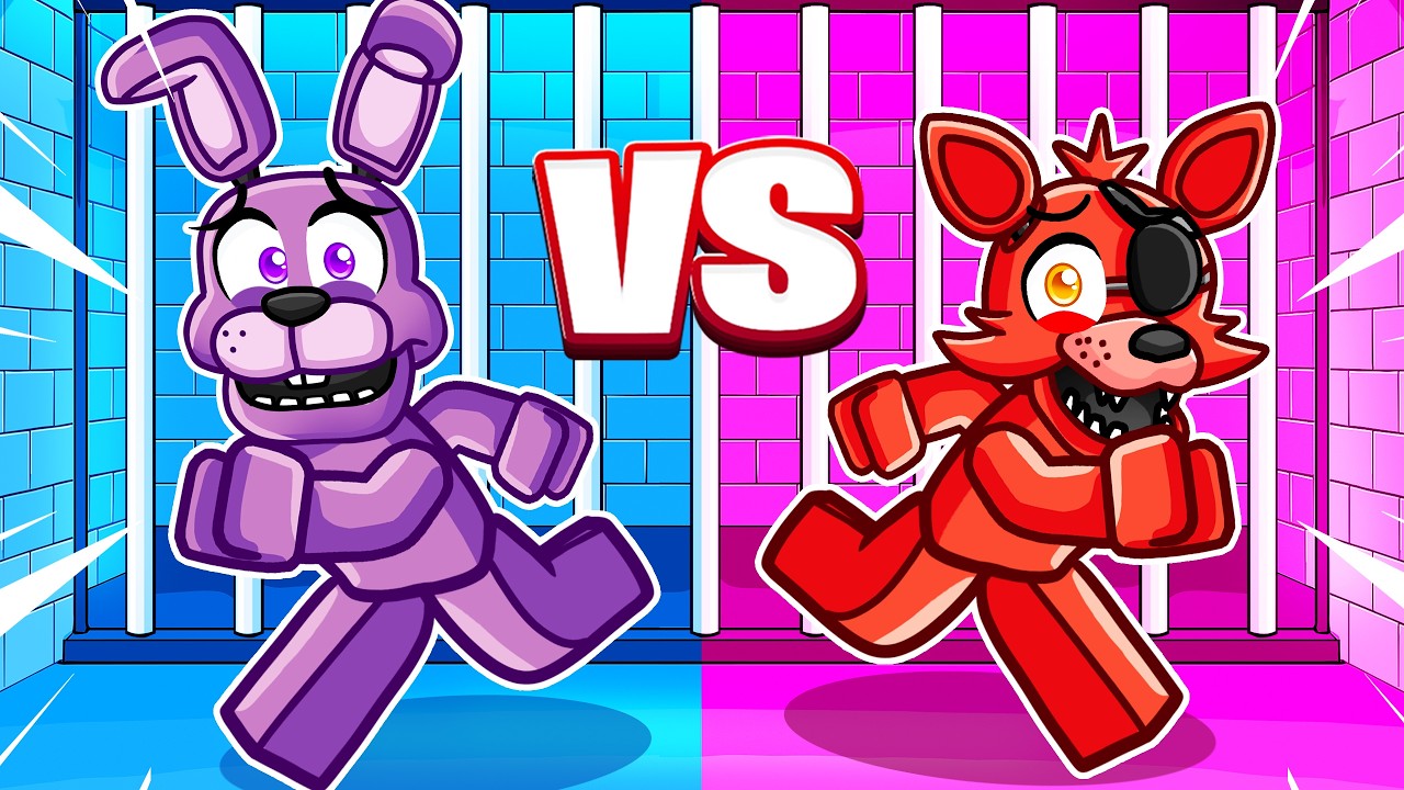 БОННИ против ФОКСИ: ИСПЫТАНИЕ НА ПОБЕГ ИЗ ТЮРЬМЫ FNAF В Roblox!