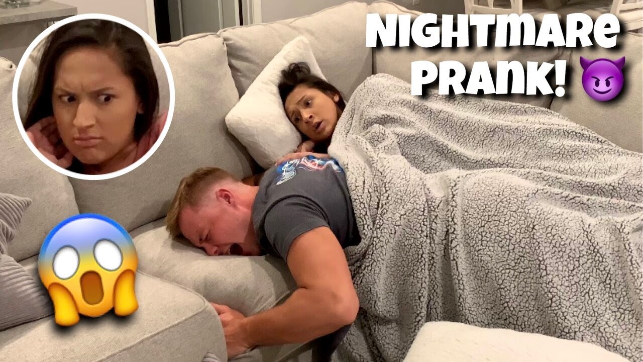 NIGHTMARE PRANK ON WIFE!! *she was scared*
