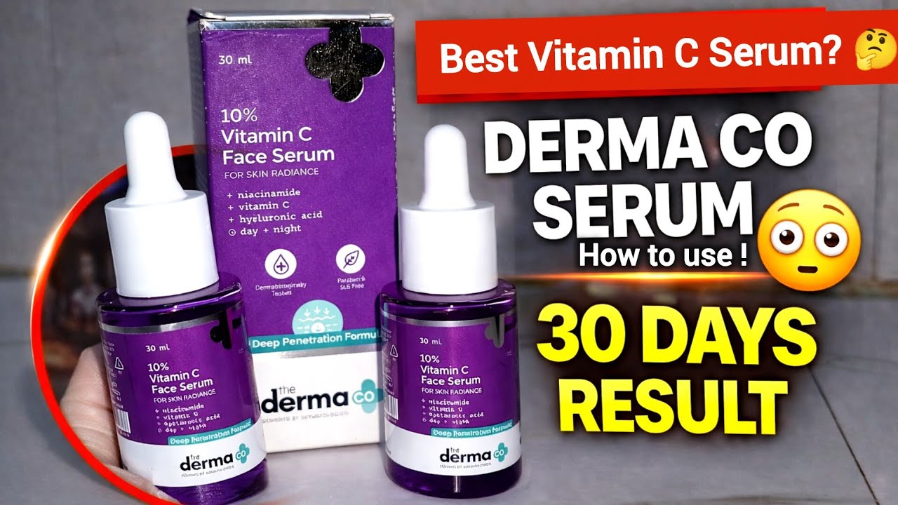 Derma Co 10% Vitamin C Face Serum 30 Days Challenge 😳 | Honest Review | Glow Ya Scam?