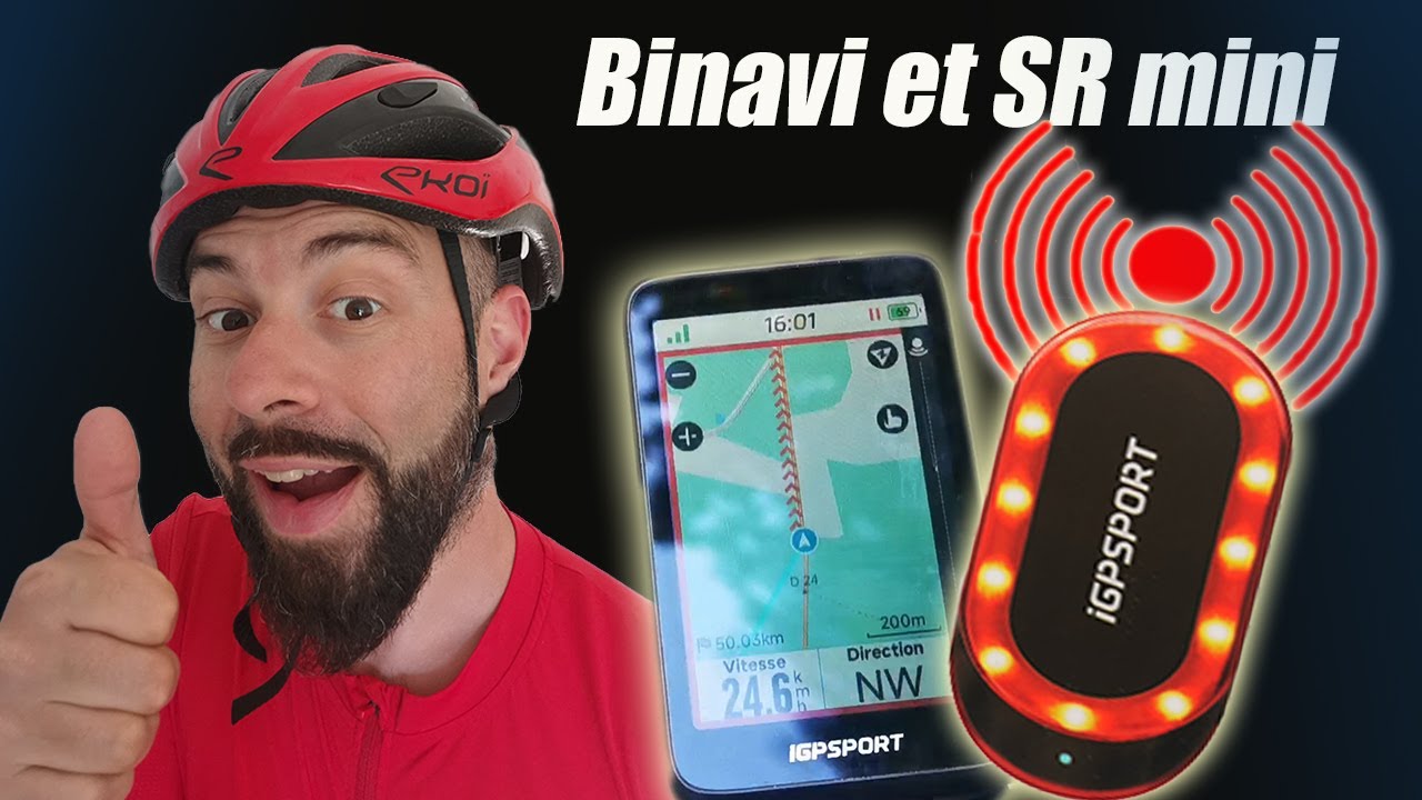 Mon avis sur le compteur GPS Binavi et le radar vélo SRmin d'IGPSPORT