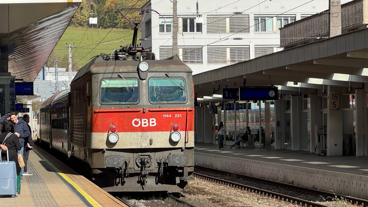 Züge Leoben Hbf (24.10.2025, 4K HDR)