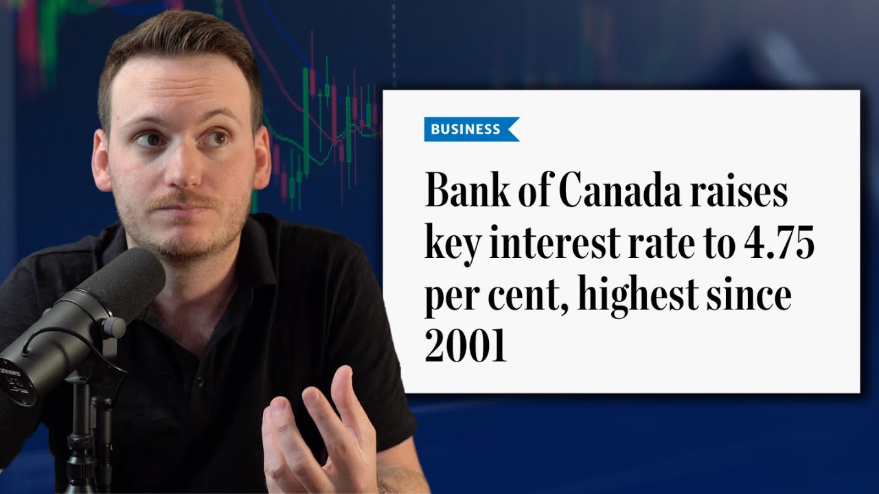 Bank Of Canada Raises Key Interest Rate to 4.75%, Highest Since 2001.