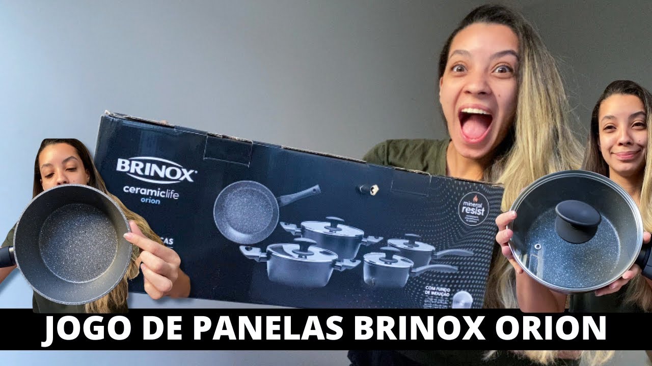 COMPREI O JOGO DE PANELAS ORION DA BRINOX -Panelas de indução do meu enxoval de casa nova