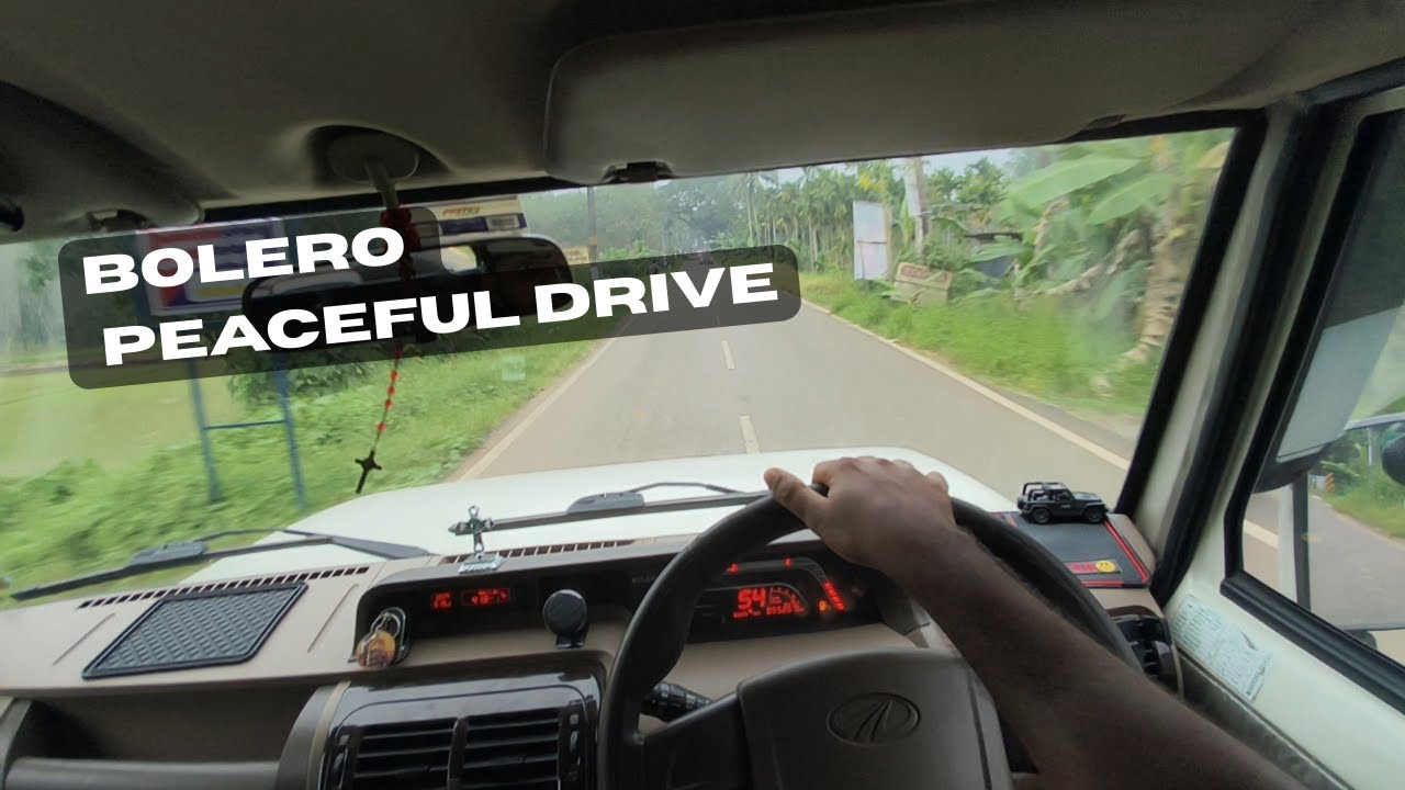 Mahindra Bolero POV: Relaxing Local Kerala Village Roads | Authentic Drive 2025
