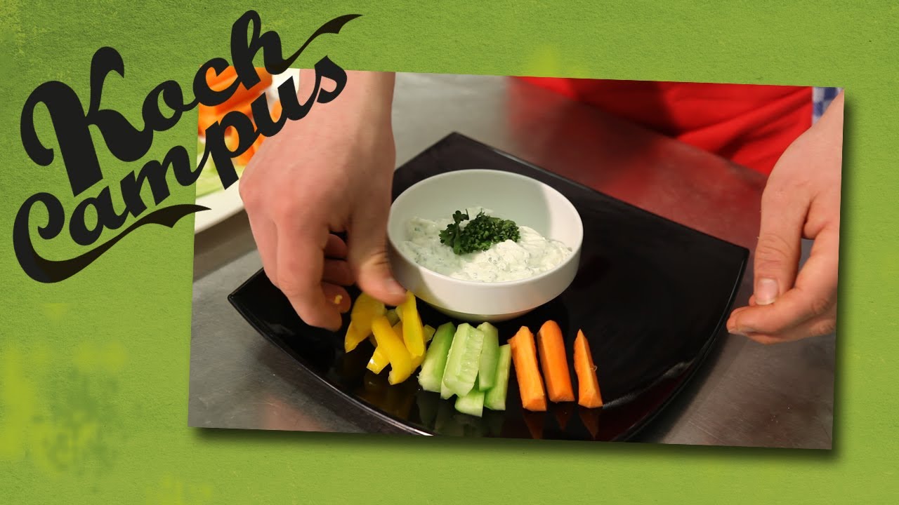 Koch Campus - Kräuterquark mit Gemüse-Sticks