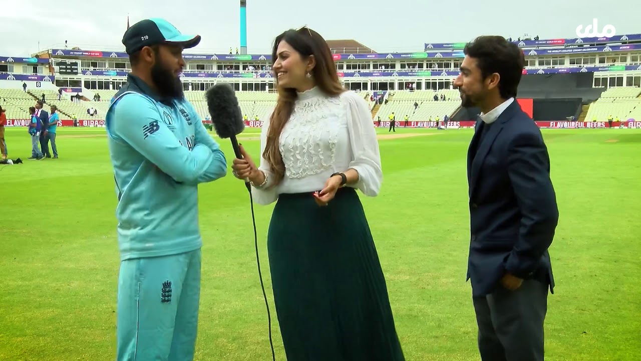 Diva Patang & Nizami with Adel Rashid after England winning Semi-Final