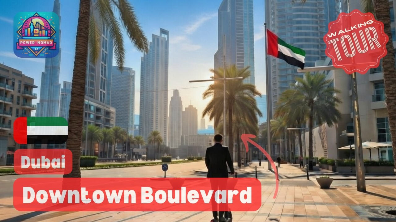 Дубай 🇦🇪 | Прогулка по Бульвару в Центре 🏙️ | Виды на Бурдж-Халифа | Январь 2026 | 4K