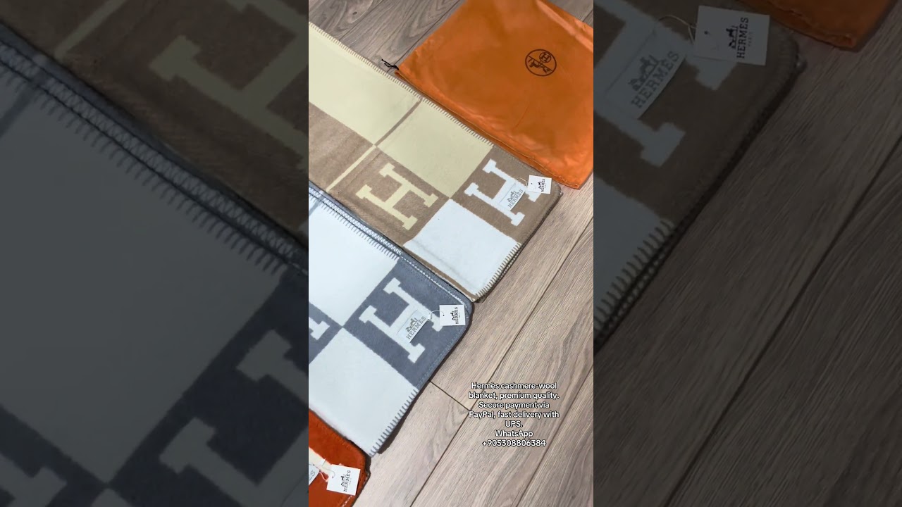 Hermès Luxury Cushion & Blanket Set 
