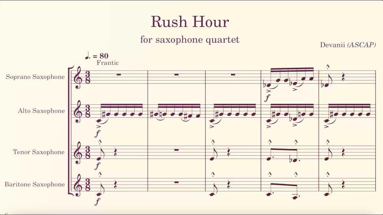 Rush Hour (score video) - Devanii