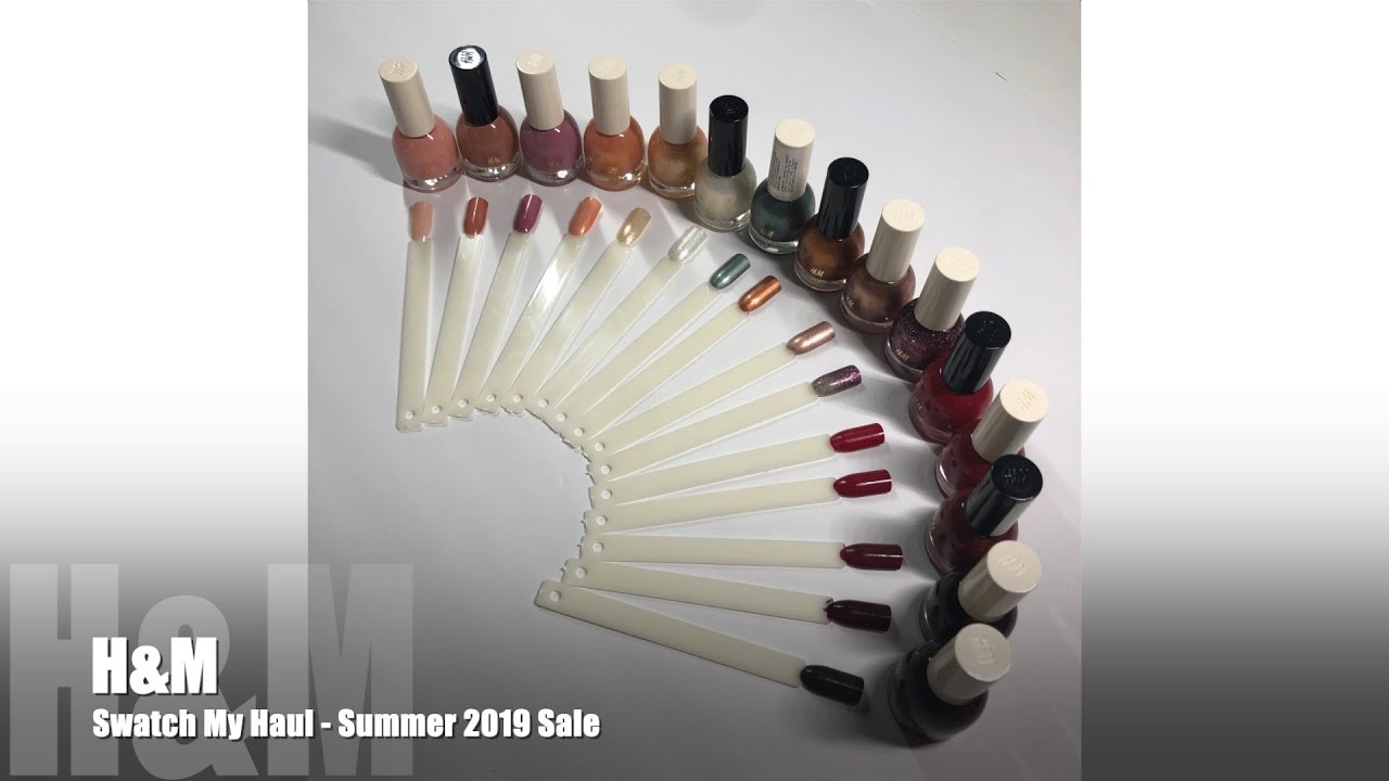 Swatch My Haul - H&M Polishes from their Summer 2019 Sale
