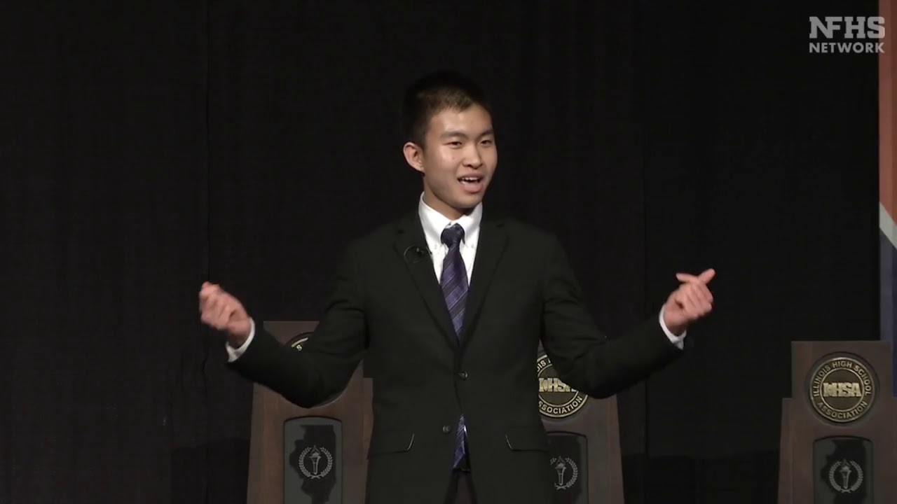 IHSA 2020 Extemporaneous Speaking State Champion - Brian Zheng