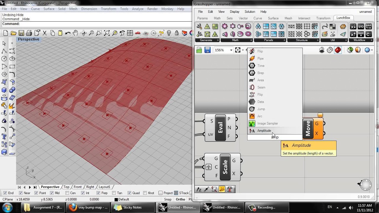Build Components on a Surface with Grasshopper