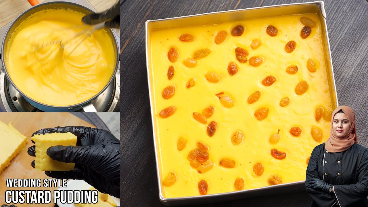 Creamy Custard Pudding | Quick & Easy Muslim Wedding Dessert