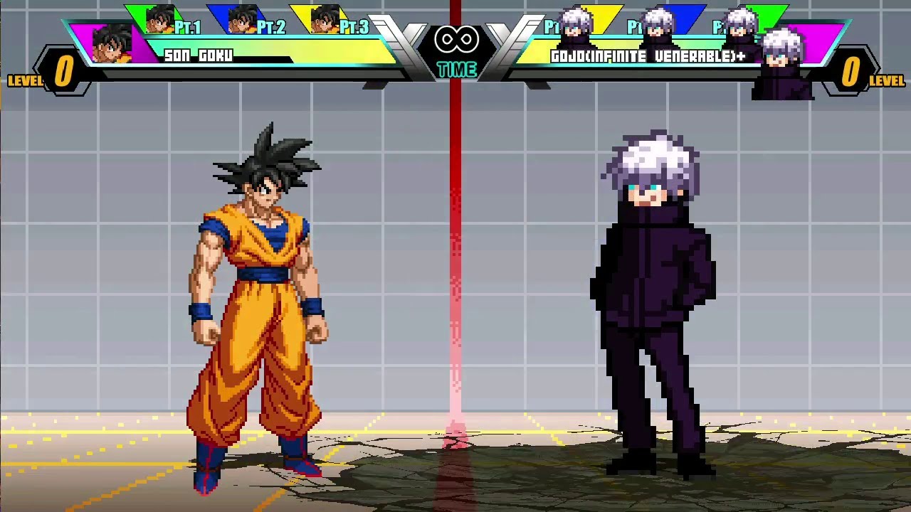 Goku vs Gojo (Growth Test Like Saitama) | Power Scaling Experiment | Jump Force Mugen V6