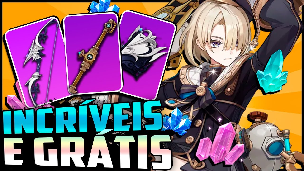 PEGUE AS ARMAS GRÁTIS DE FONTAINE! Diagramas do Ferreiro e Espada da Pesca (Cano) | Genshin Impact