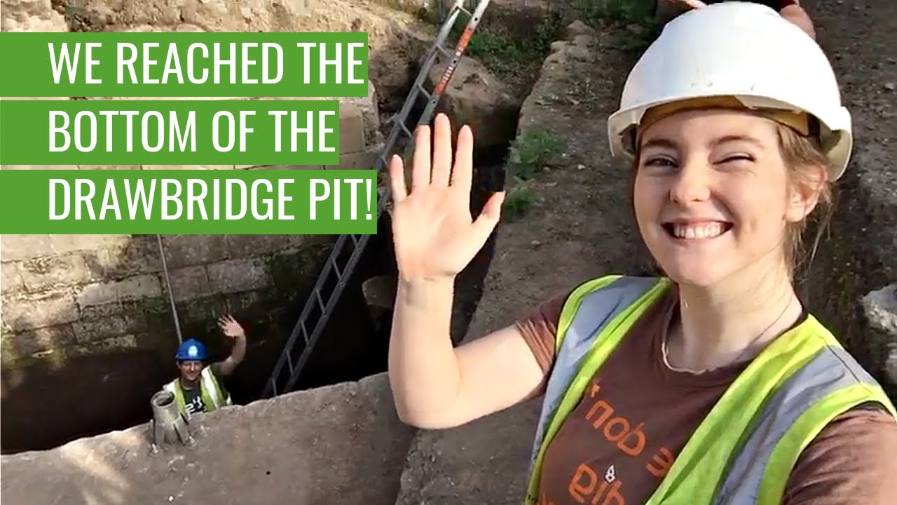 We reached the bottom of the drawbridge pit at PONTEFRACT CASTLE