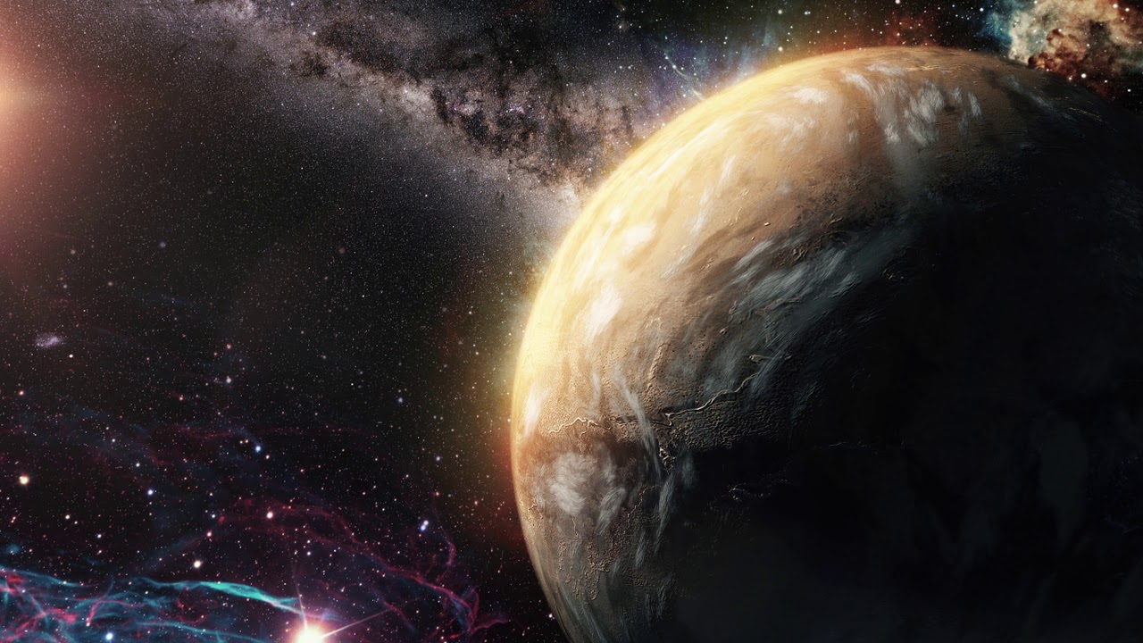 Unknown planet in outer space. Free 4k UHD Video