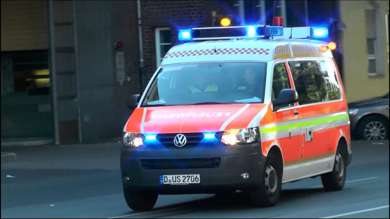[Gong+Durchsage INSIDE] Löschzug + ELW B-Dienst Feuerwehr Düsseldorf FW1