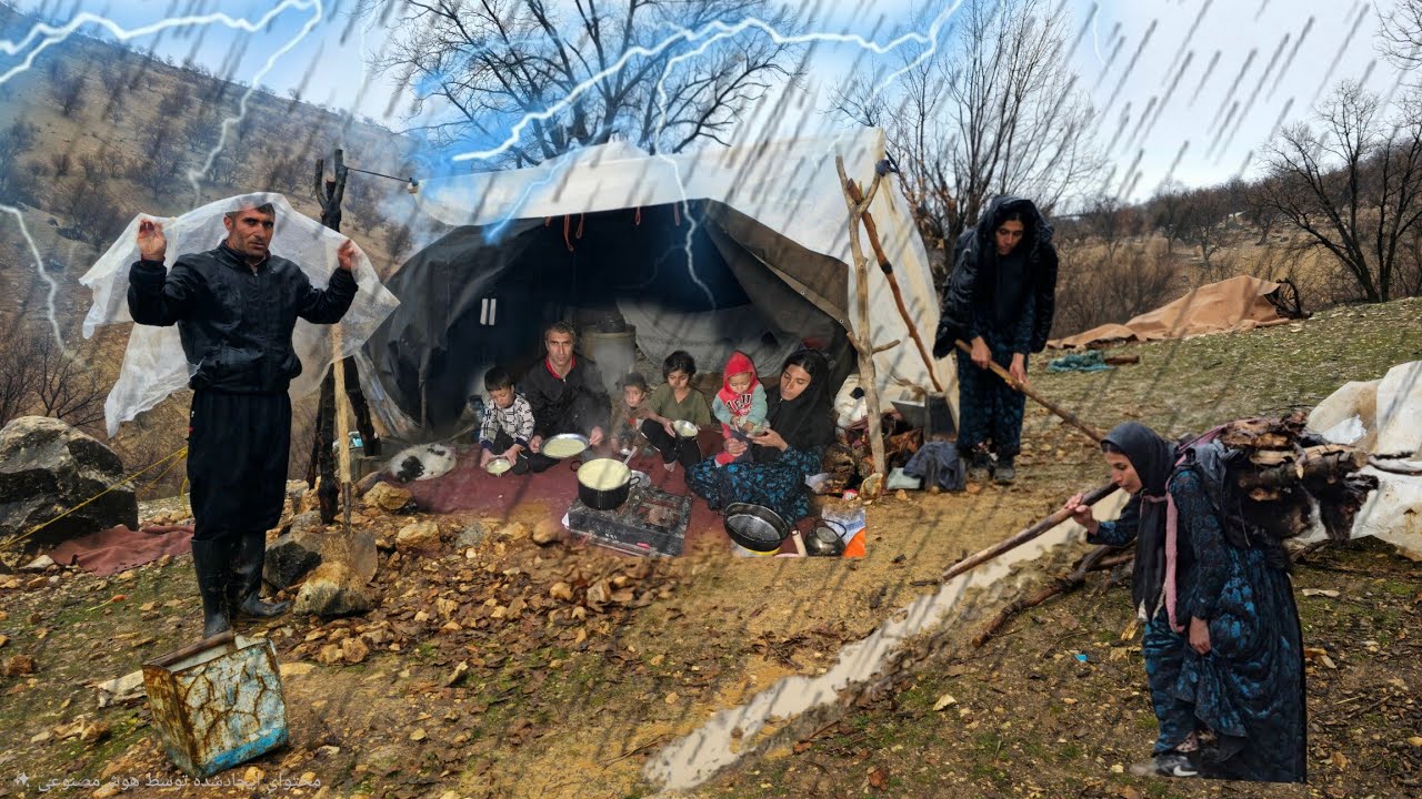 Nomadic Life | A nomadic family's struggle to survive the cold and rainy winter