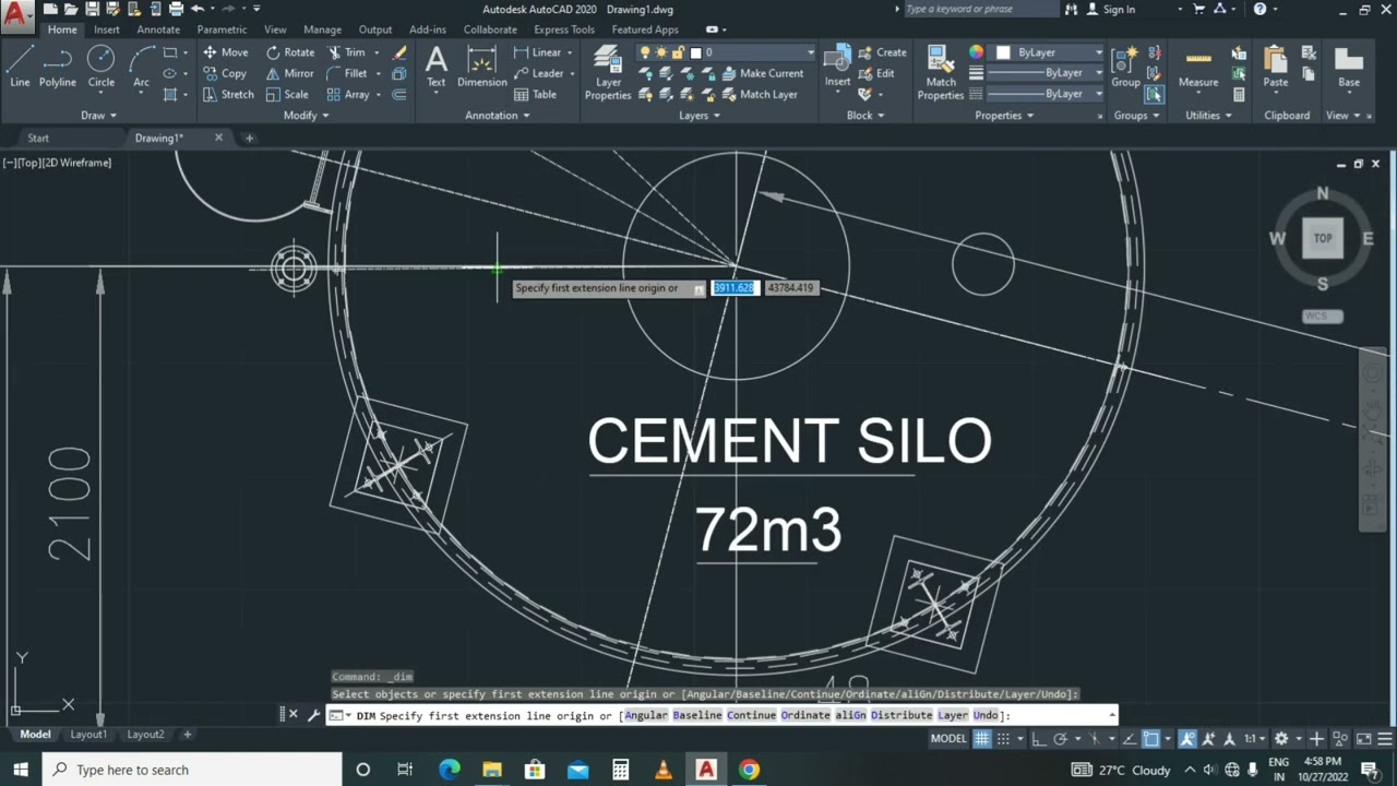 RMC Plant layout and drawing modifications  in hindi | How to layout RMC plant | Plant and silo work
