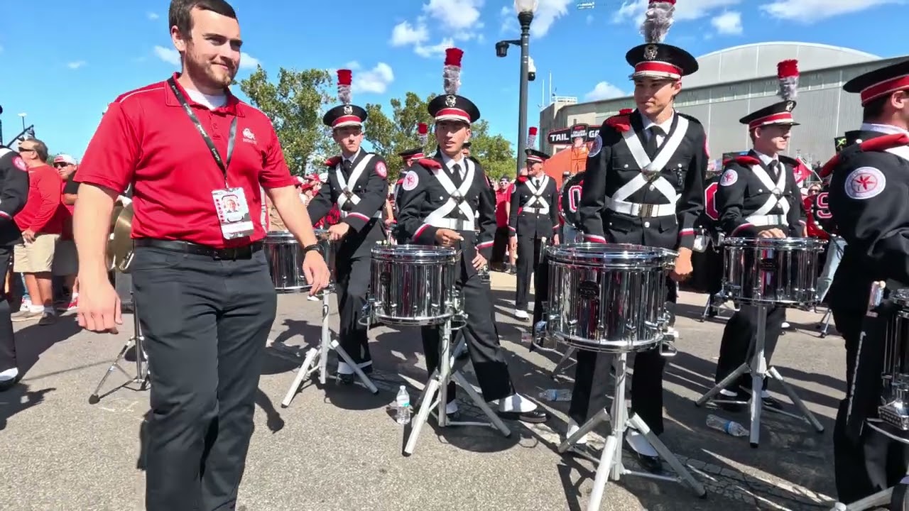 The Ohio State University Drumline Warm Up after Skull Session 8/30/25