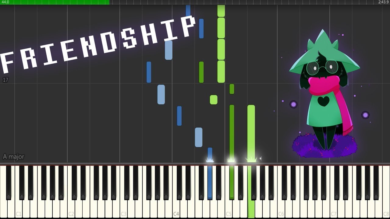 Delta Rune OST - Friendship [Piano Synthesia + Sheets]