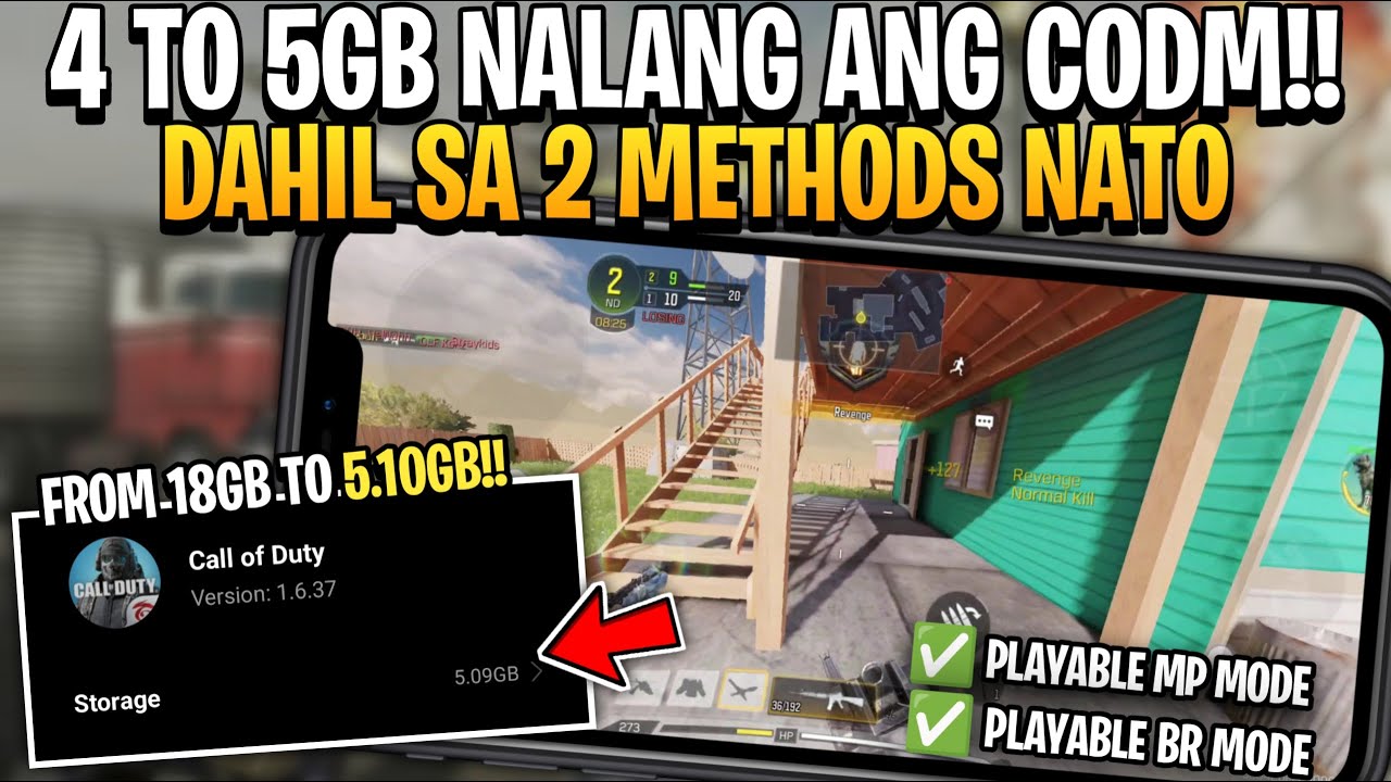 4GB-5GB Nalang Ang Call of Duty Mobile Dahil Sa Bagong Update Nato!! Codm Latest Update