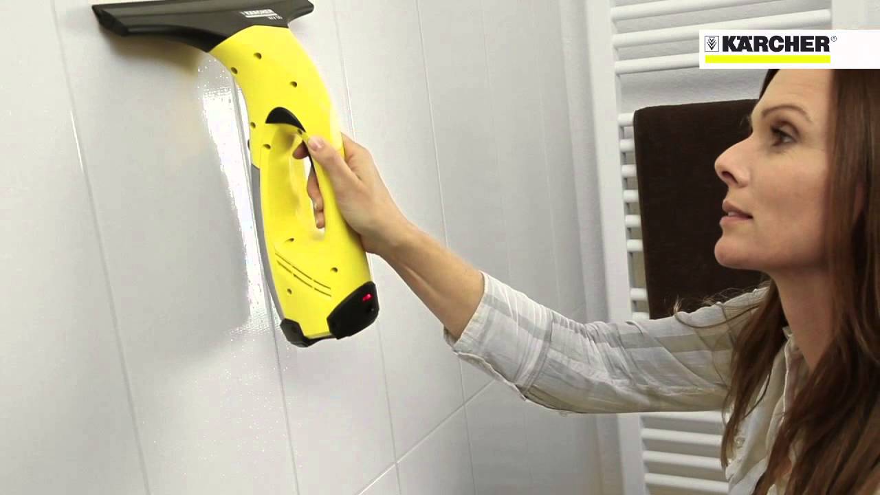 Kärcher WV 5 Plus Special - Lavavetri a batteria, Aspiragocce portatile Kärcher, Pulizia Vetri