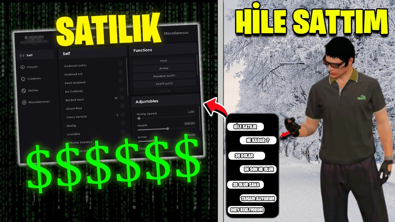 Hileyle Oyunculara Hile Satmayı Teklif Ettim!? - REDDETTİLER (Fivem Hile Troll)