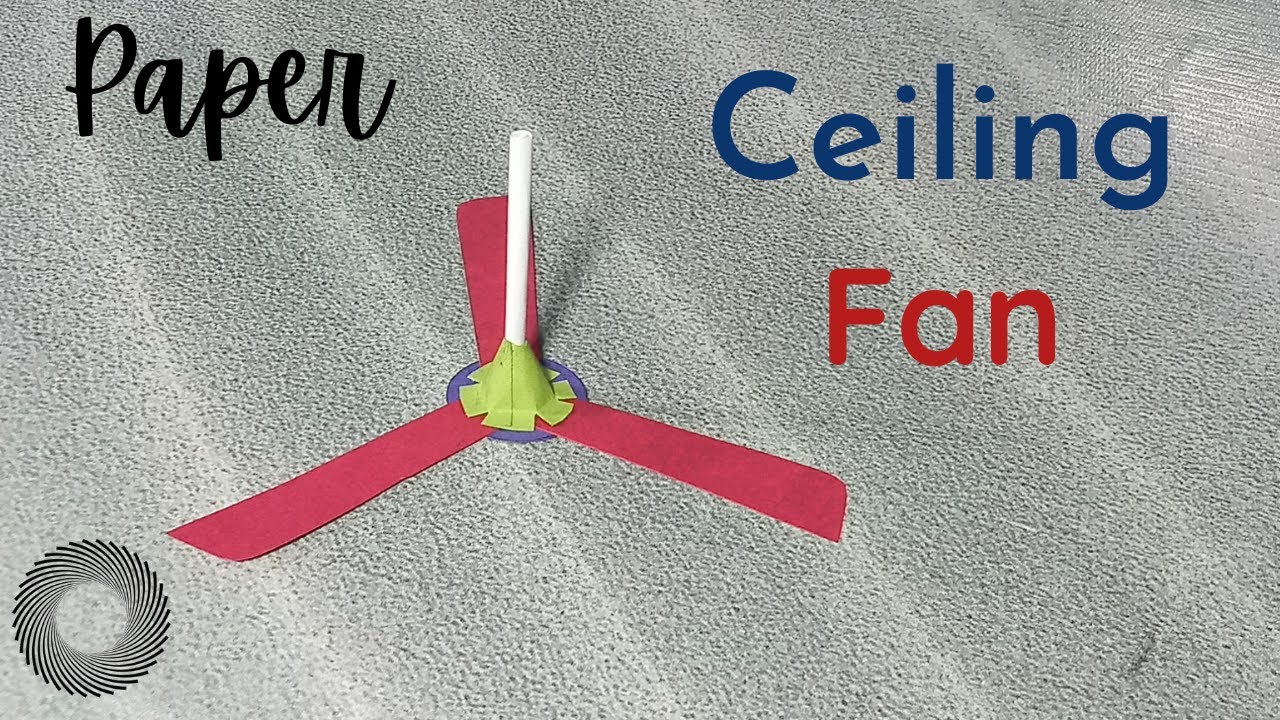 How to make paper ceiling fan | paper craft | R black craft studio.