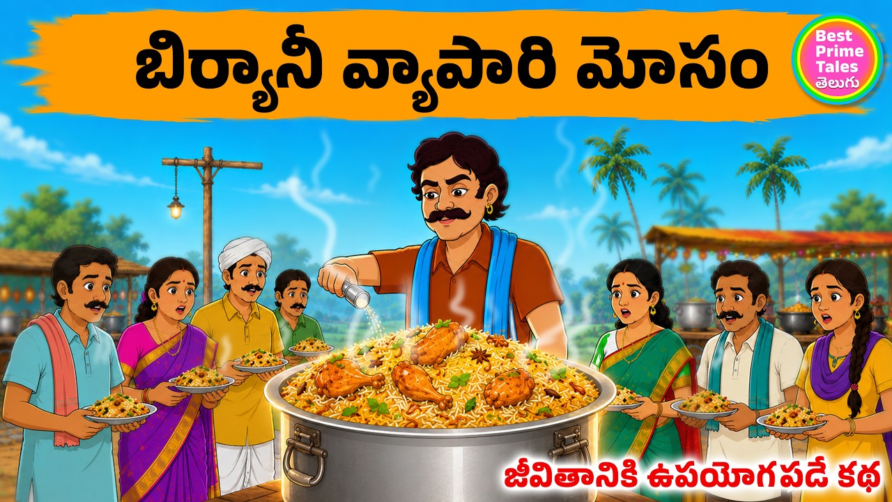 బిర్యానీ వ్యాపారి మోసం | Telugu stories | stories in Telugu | moral stories | neethikathalu |Stories