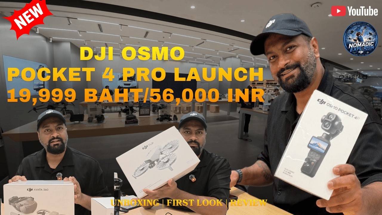 DJI OSMO POCKET 4 PRO УЖЕ ЗДЕСЬ! | Распаковка, первый взгляд и цена в Таиланде | Официальный мага...