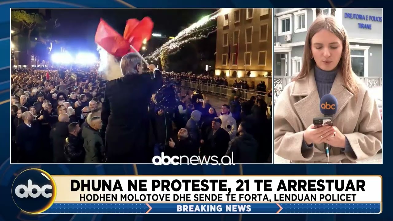 Dhuna në protestë, 21 të arrestuar/ Hodhën molotovë e sende të forta. Në hetim edhe 4 deputetë të PD