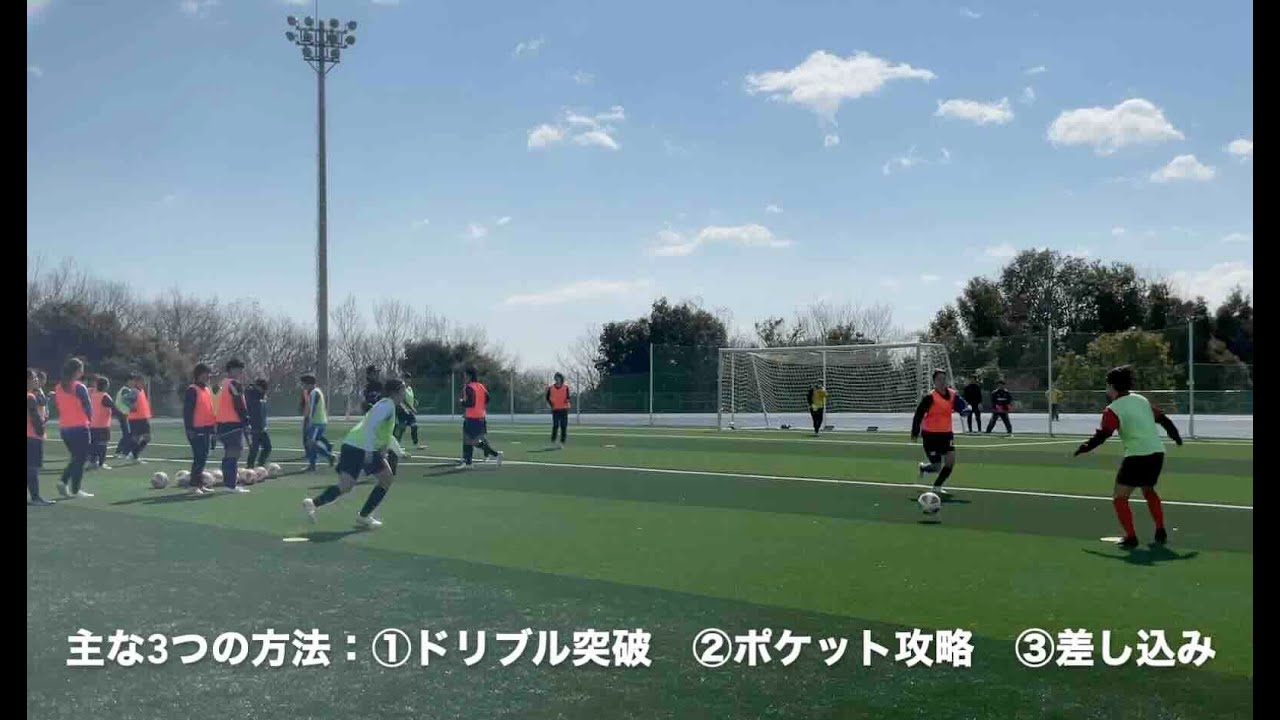 TR【グループ対人】ウイングを起点にした崩し（3対2+GK）