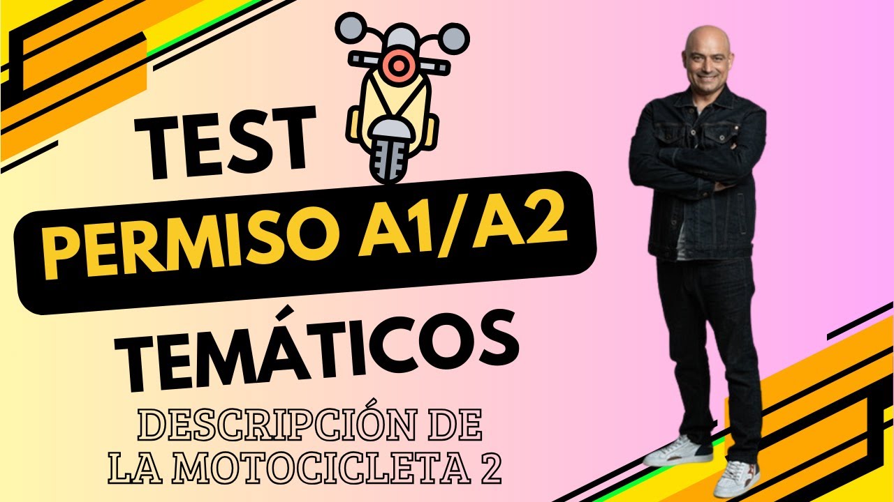 ⚠️🍀 DESCRIPCIÓN DE LA MOTOCICLETA 2 TEST TEMÁTICOS para APROBAR tu examen TEÓRICO DE MOTO ! #testdgt