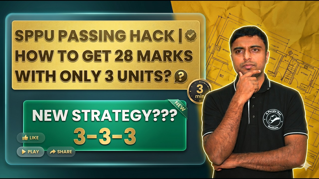 SPPU Passing Hack | How to Get 28 Marks With Only 3 Units? | New Strategy??? | #sppuexam