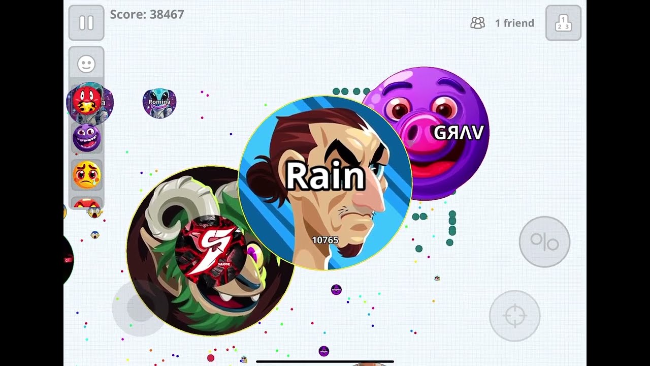 THE BEST DUO WITH SAROK💀(AGARIO MOBILE)