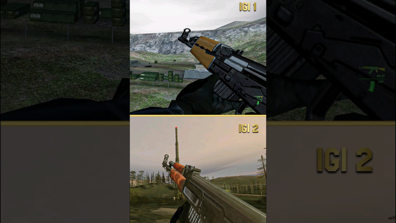 Revolution of IGI weapons: Ak47 IGI 1 VS Ak47 IGI 2🔥👀 #igi #igi2