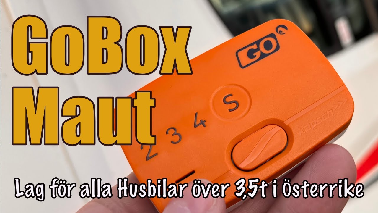 Lagen för Husbilar över 3,5t i Österrike kräver en GoBox