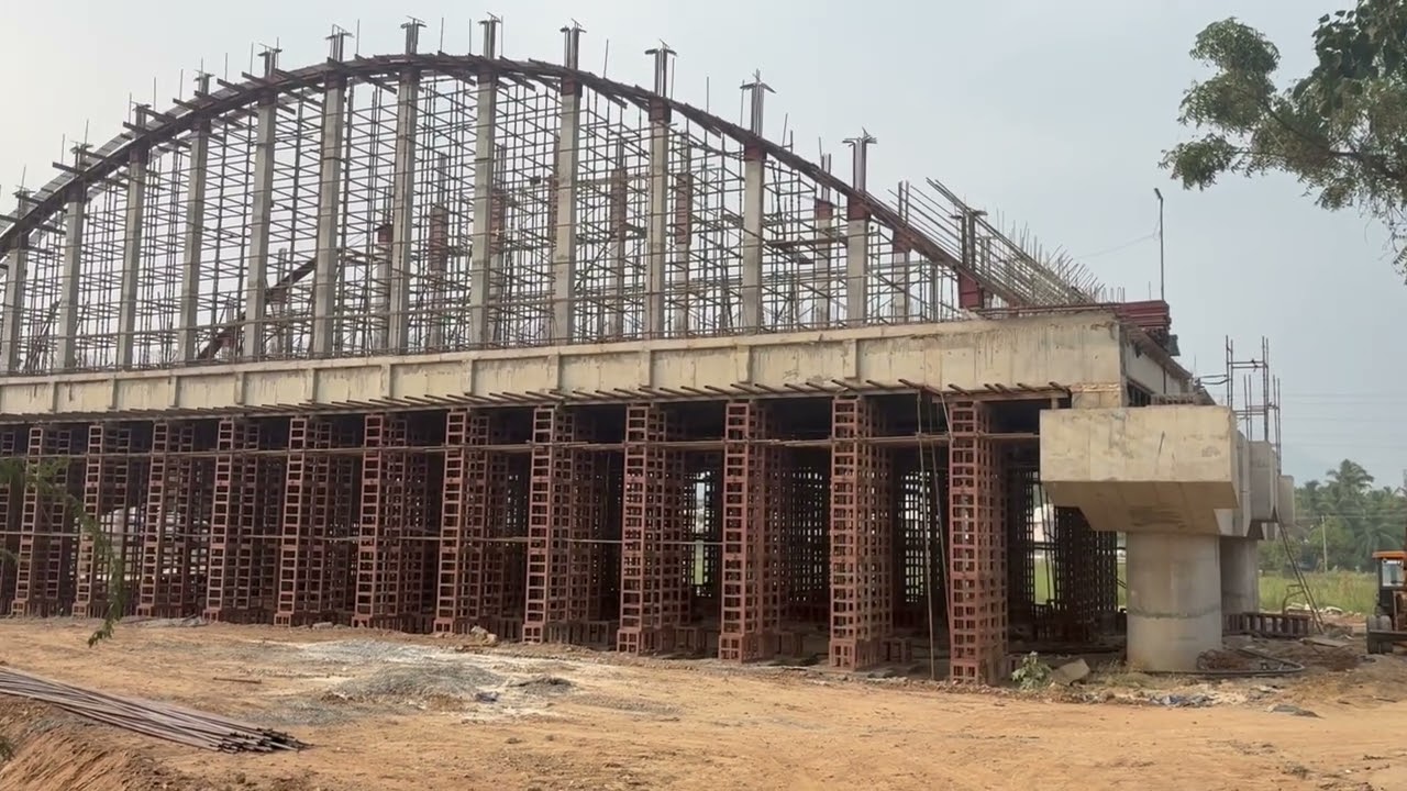 Arch bridge under construction #construction #viral 