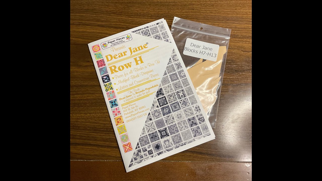 Bag Sort: Blocks H7-H13 - Dear Jane Goes EPP