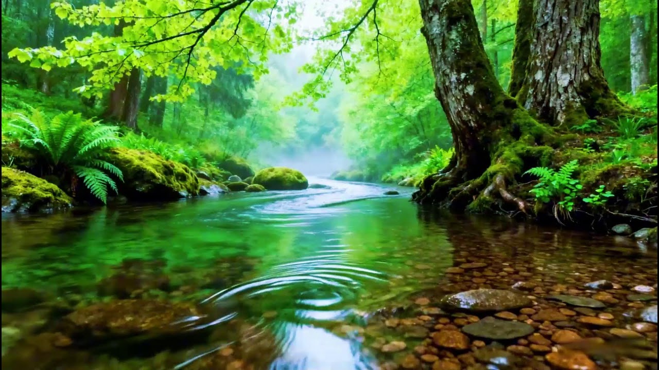 Forest Stream Sounds and Birdsong, 8 Hour of Nature Sounds for Sleep and Relaxation