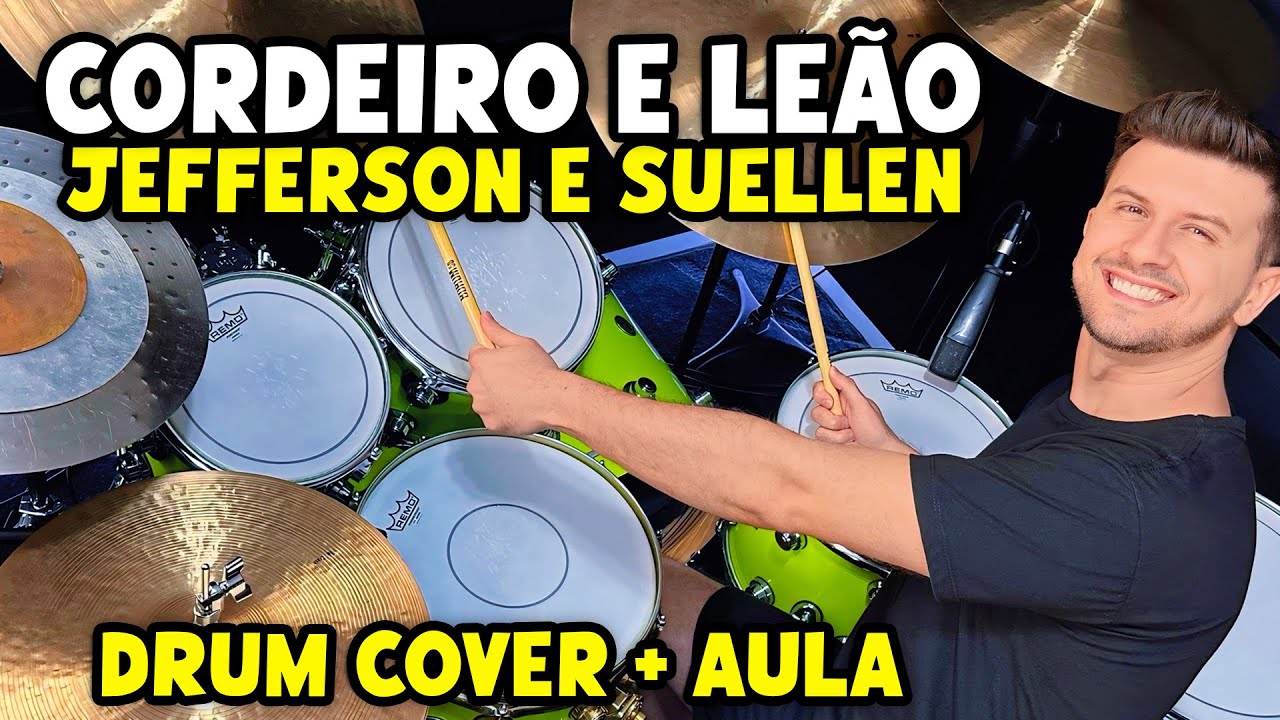 Canção Ao Cordeiro - Israel Salazar + Gabriel Guedes (Drum Cover + Aula de Bateria)