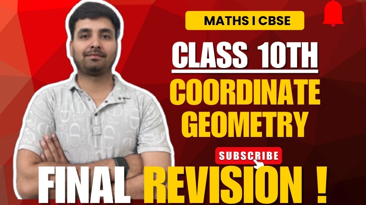 Part-02 Class 10 Coordinate GeometryCase Study Questions | PYQ | Distance Formula & Area of Triangle