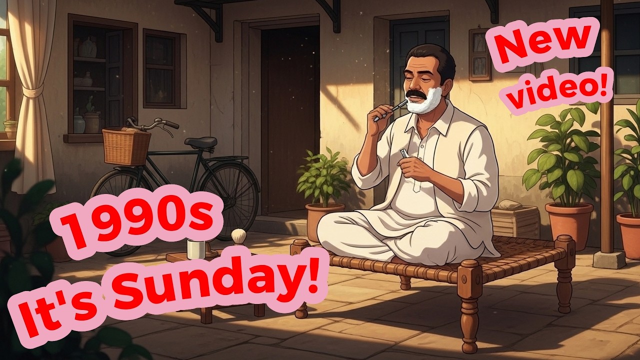 A Simple Day in 1990s | Indian Childhood Story | Heartwarming Story| Nostalgic Life Ghibli Animation
